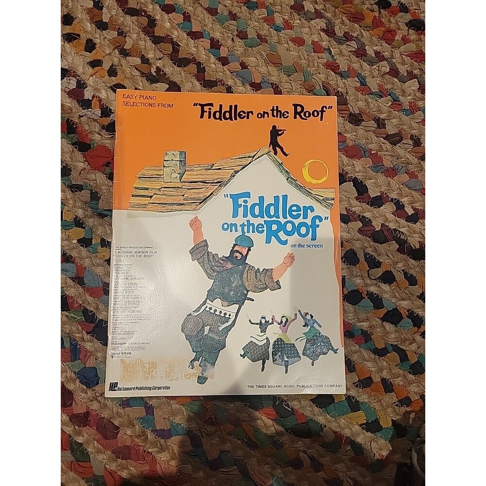 Fiddler on the Roof Sheet Music Easy Piano Selections 1979 Times Square Vtg